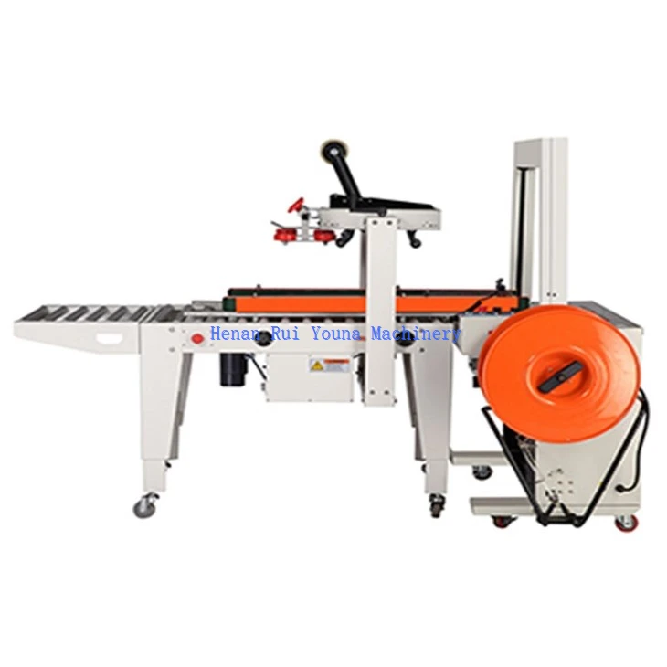 Carton Cover Folding Sealing Strapping Machine